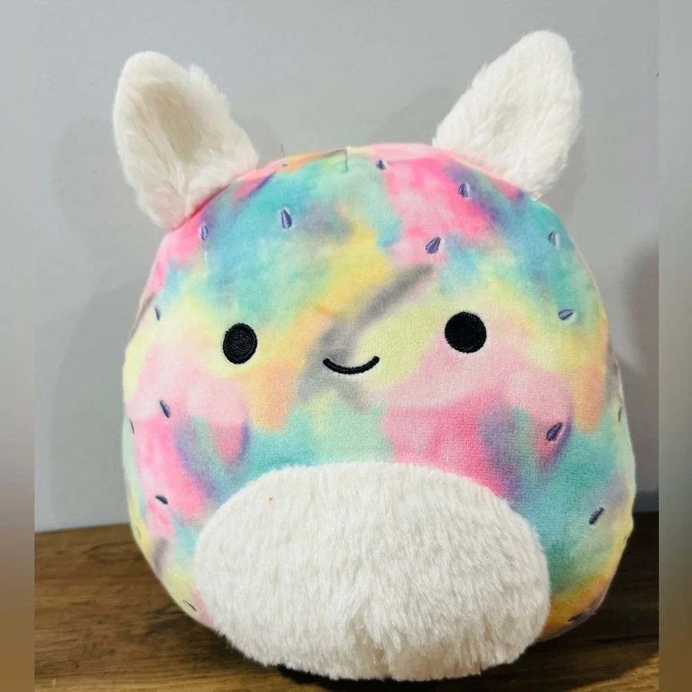 Kellytoy Squishmallow Noe The Tie Dye Sea Bunny 7" Plush cute rare soft
